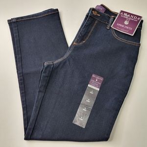 Gloria Vanderbilt Supreme Stretch Amanda Jeans Size 8 Short
